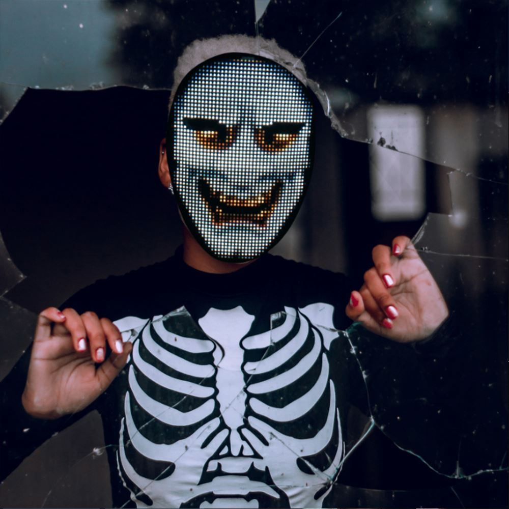 LED Glow Face Mask - Color - Changing Fashion Accessory for Night Out - Wow Store