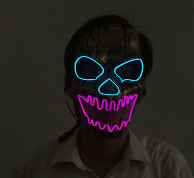 LED Light - Up Mask - Glow in the Dark (LED Mask) - Wow Store