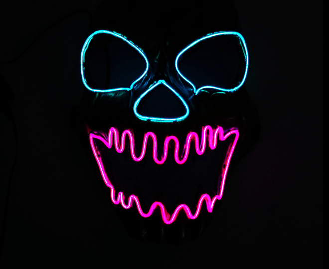 LED Light - Up Mask - Glow in the Dark (LED Mask) - Wow Store