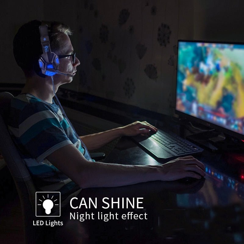 Led Light Wired Gamer Headset - Wow Store