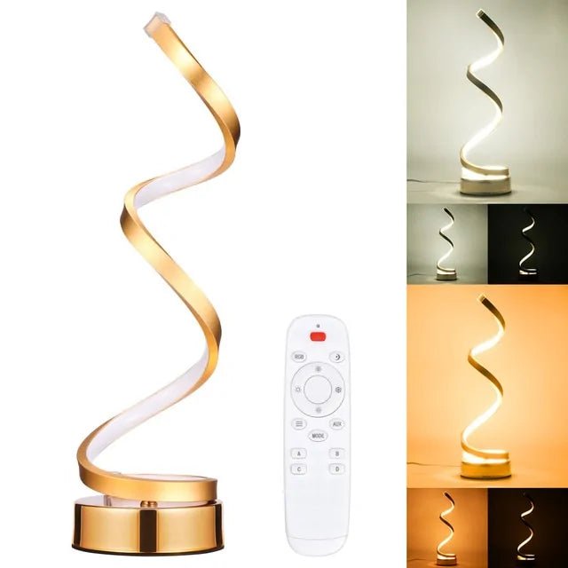 LED Spiral Curved Desk Lamp - Wow Store