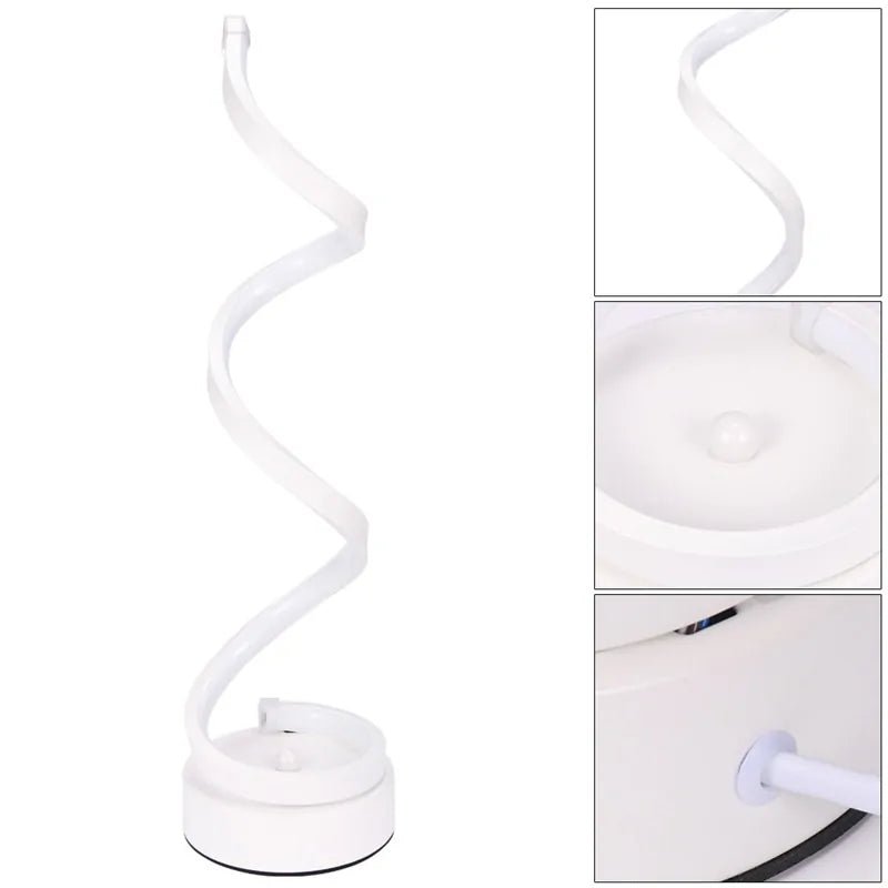 LED Spiral Curved Desk Lamp - Wow Store