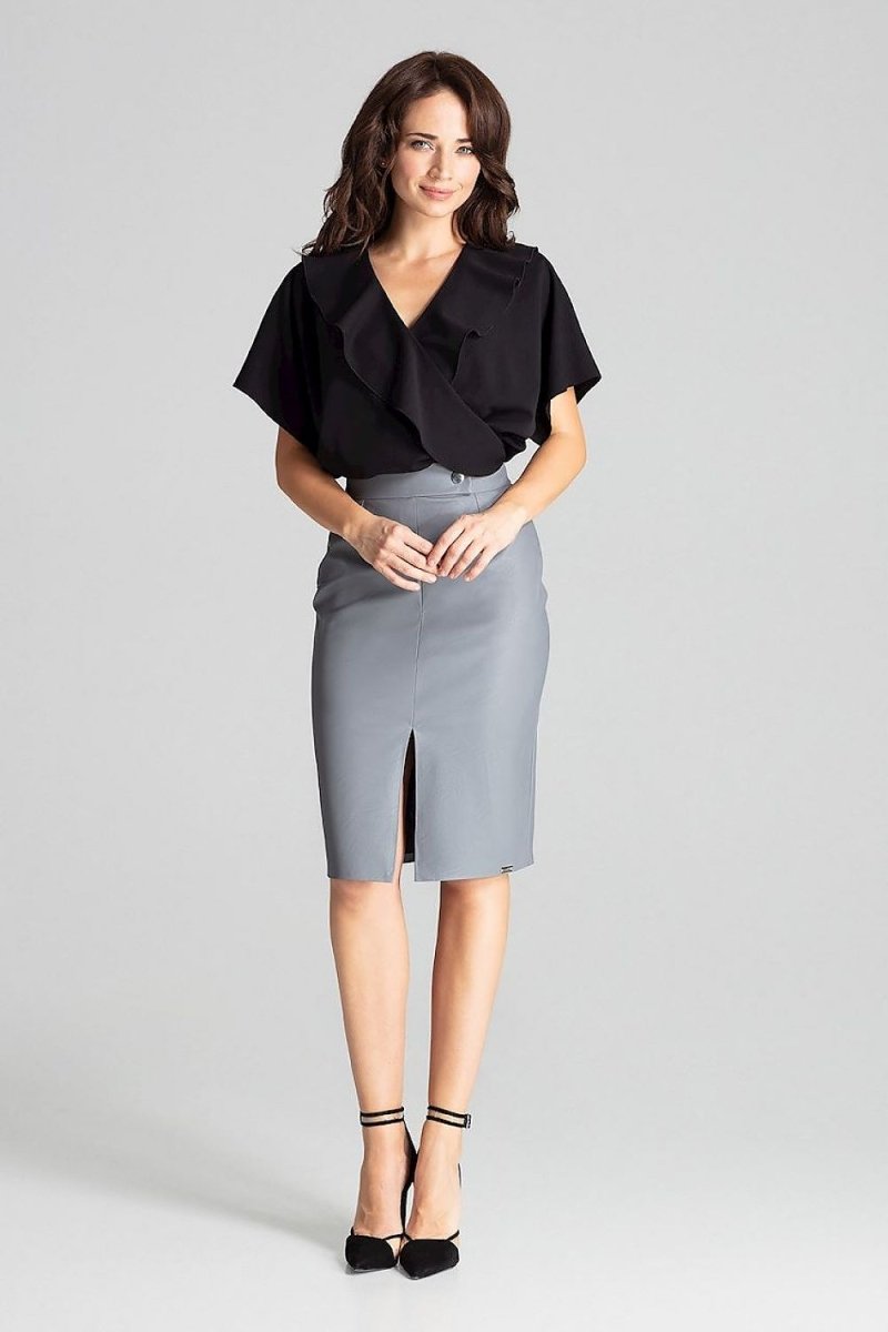 Lenitif Model 139340 Elegant Tailored Skirt | Chic Office & Casual Wear | wowstore.live - Wow Store