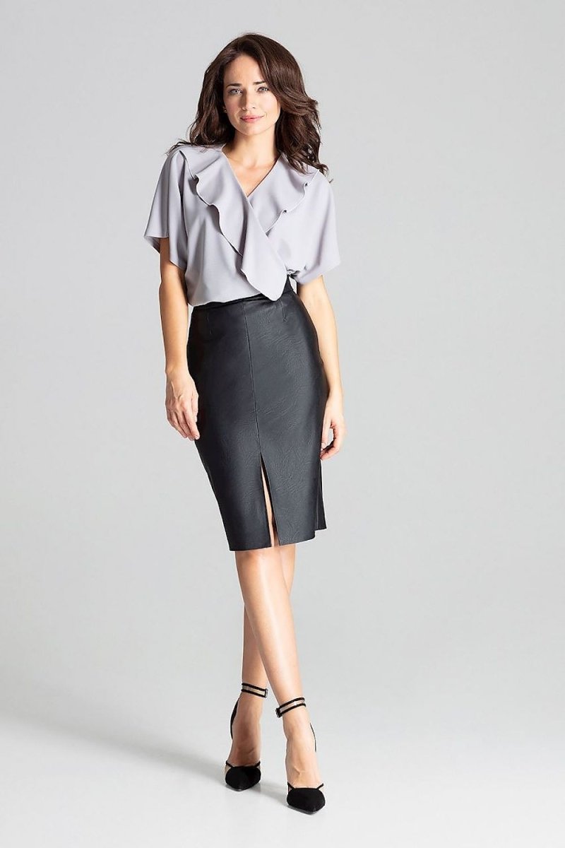 Lenitif Model 139340 Elegant Tailored Skirt | Chic Office & Casual Wear | wowstore.live - Wow Store