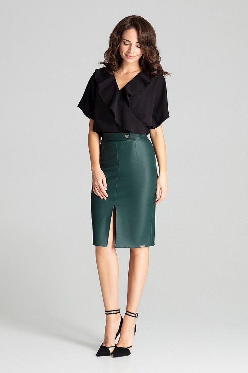 Lenitif Model 139340 Elegant Tailored Skirt | Chic Office & Casual Wear | wowstore.live - Wow Store
