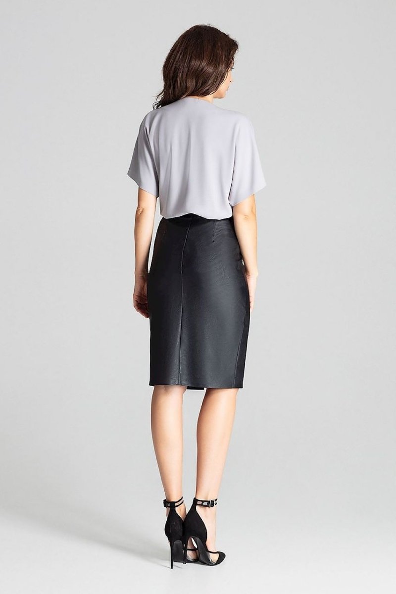 Lenitif Model 139340 Elegant Tailored Skirt | Chic Office & Casual Wear | wowstore.live - Wow Store