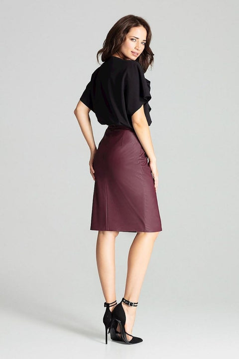 Lenitif Model 139340 Elegant Tailored Skirt | Chic Office & Casual Wear | wowstore.live - Wow Store