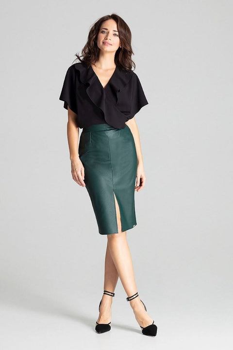 Lenitif Model 139340 Elegant Tailored Skirt | Chic Office & Casual Wear | wowstore.live - Wow Store