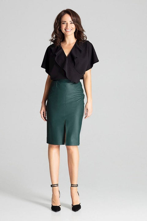 Lenitif Model 139340 Elegant Tailored Skirt | Chic Office & Casual Wear | wowstore.live - Wow Store