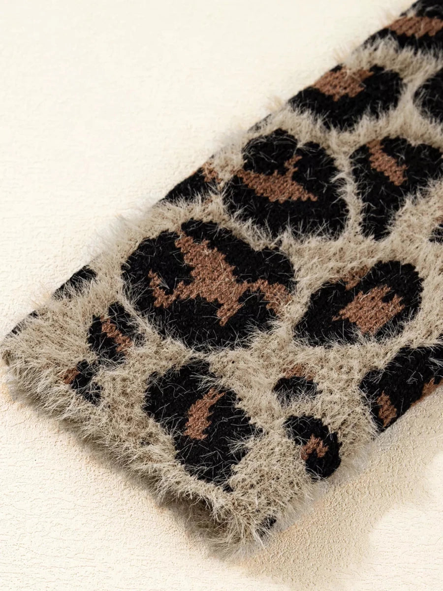 Leopard Open Casual Cardigan - Wow Store