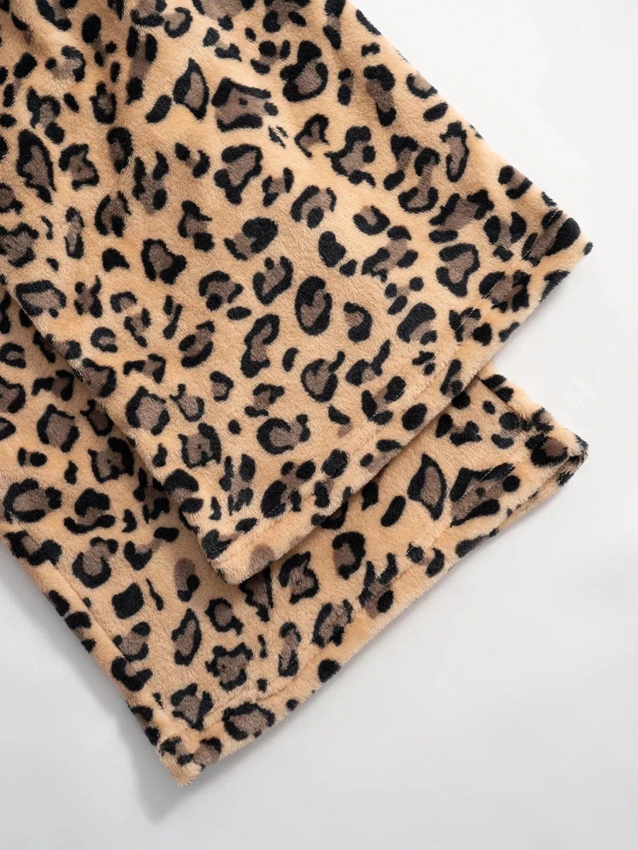 Leopard Wide Leg Pants - Wow Store