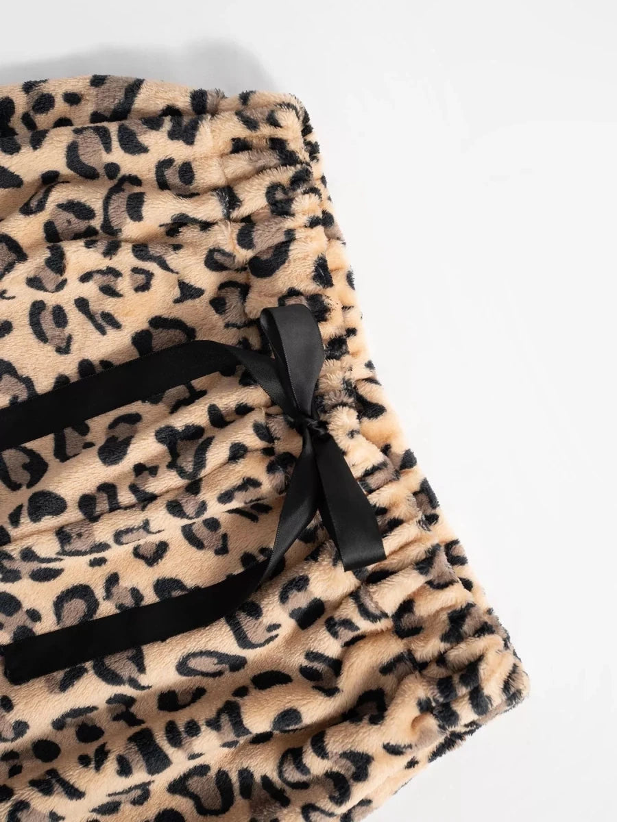 Leopard Wide Leg Pants - Wow Store