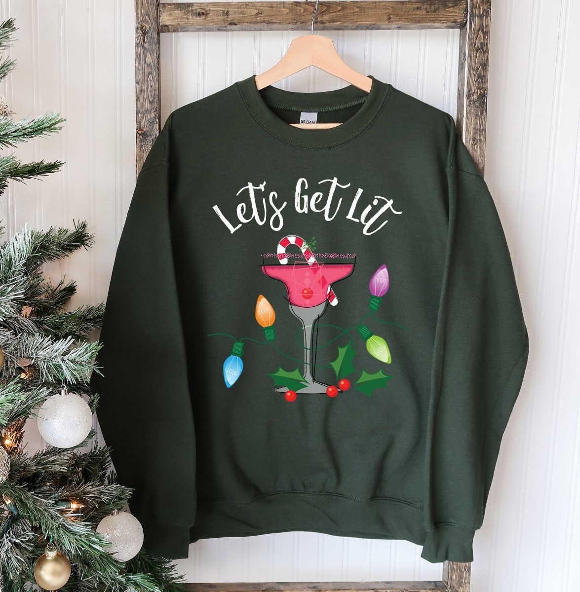 Let's Get Lit Christmas Sweatshirt - Wow Store