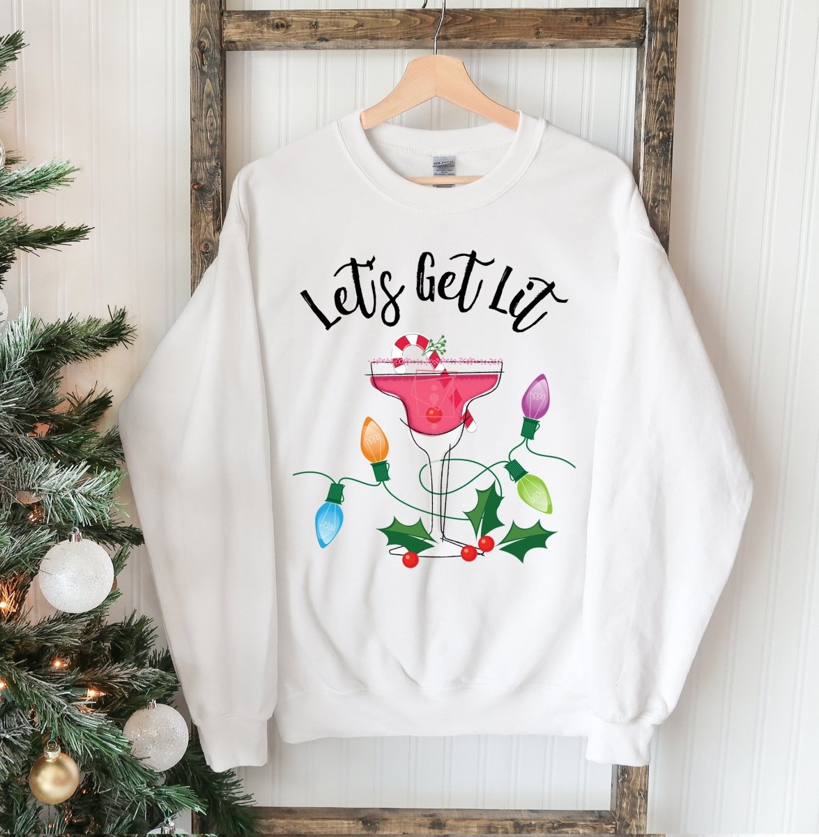 Let's Get Lit Christmas Sweatshirt - Wow Store