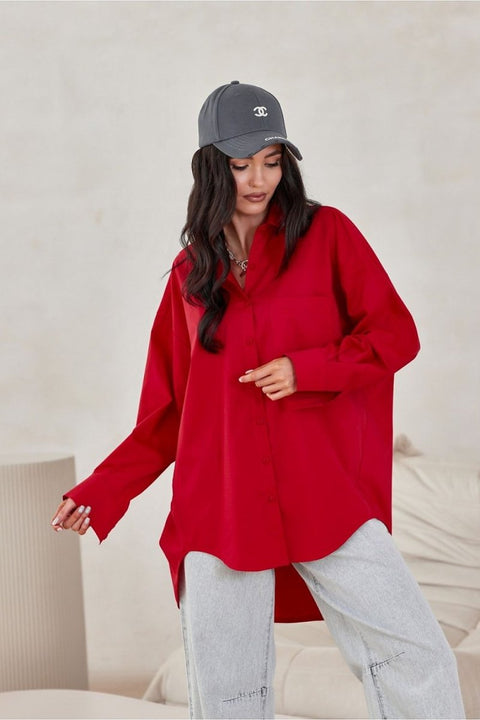 Long Sleeve Shirt Model 207003 - Elegant Women's Blouse | Roco Fashion | wowstore.live - Wow Store