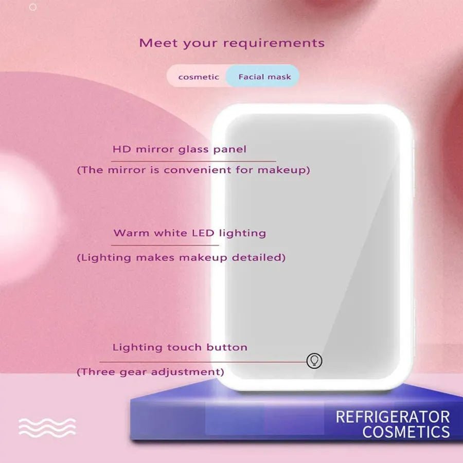 Luxury Mini Beauty Fridge with Dual Temperature Control - WowStore.live
