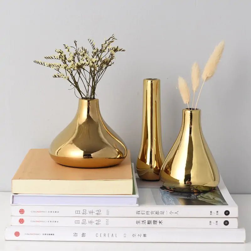 Luxury Plated Gold Vase - Wow Store