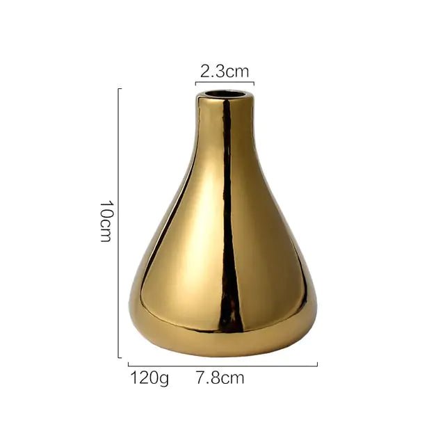 Luxury Plated Gold Vase - Wow Store