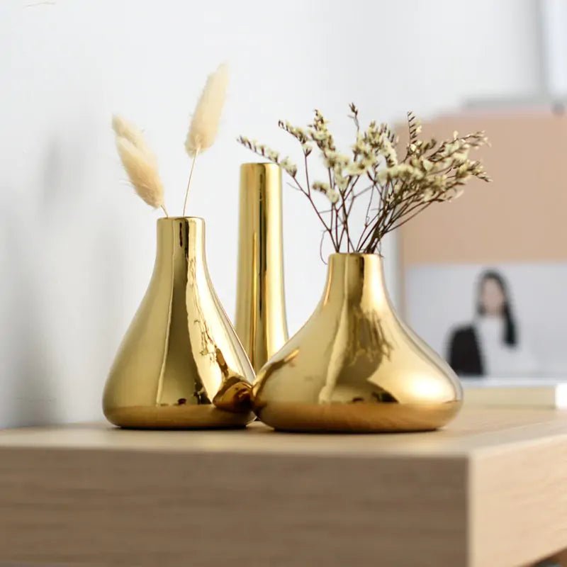 Luxury Plated Gold Vase - Wow Store