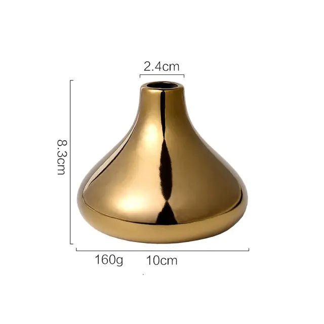 Luxury Plated Gold Vase - Wow Store