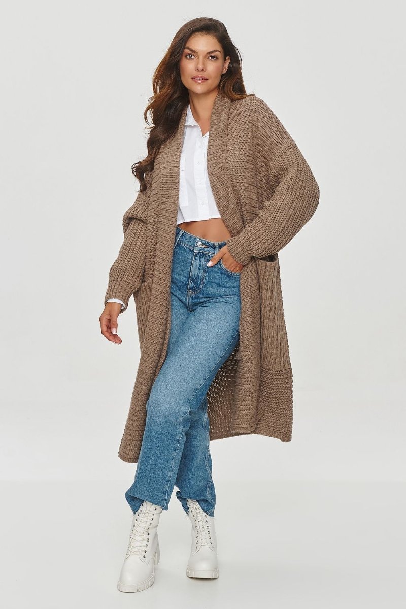 Makadamia Model 201791 Women's Open Knit Cardigan | wowstore.live - Wow Store