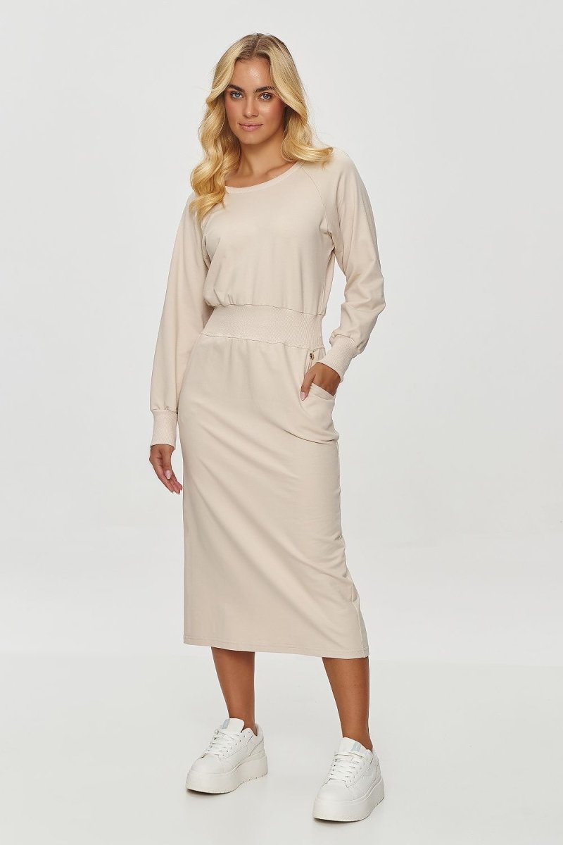 Makadamia Women's Elegant Day Dress Model 200040 | Versatile Chic | wowstore.live - Wow Store