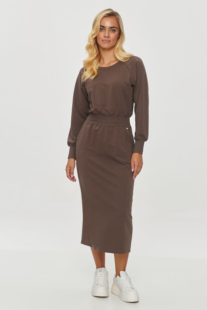 Makadamia Women's Elegant Day Dress Model 200040 | Versatile Chic | wowstore.live - Wow Store