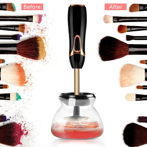 Makeup Brush Cleaner, Dryer Clean Automatic Clean Brushes Machine 10 Seconds Silicone Make Up Brush Cleaning Tool - Wow Store