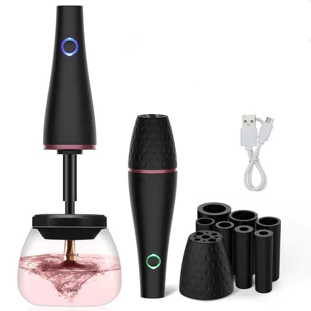 Makeup Brush Cleaner and Dryer Automatic Clean Make Up Brushes Washing Machine 10 Seconds Silicone Make Up Brush Cleaning Tool - Wow Store