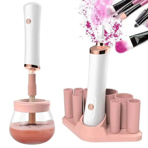 Makeup Brush Cleaner, Dryer Clean Automatic Clean Brushes Machine 10 Seconds Silicone Make Up Brush Cleaning Tool - Wow Store