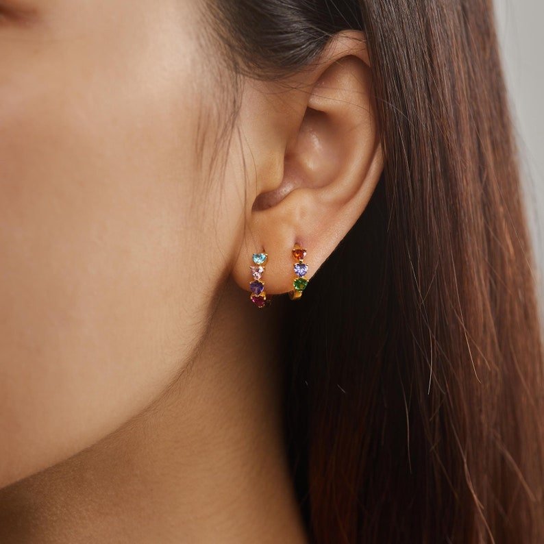 Meaningful Birthstone Huggie Earrings | Wow Store - Wow Store