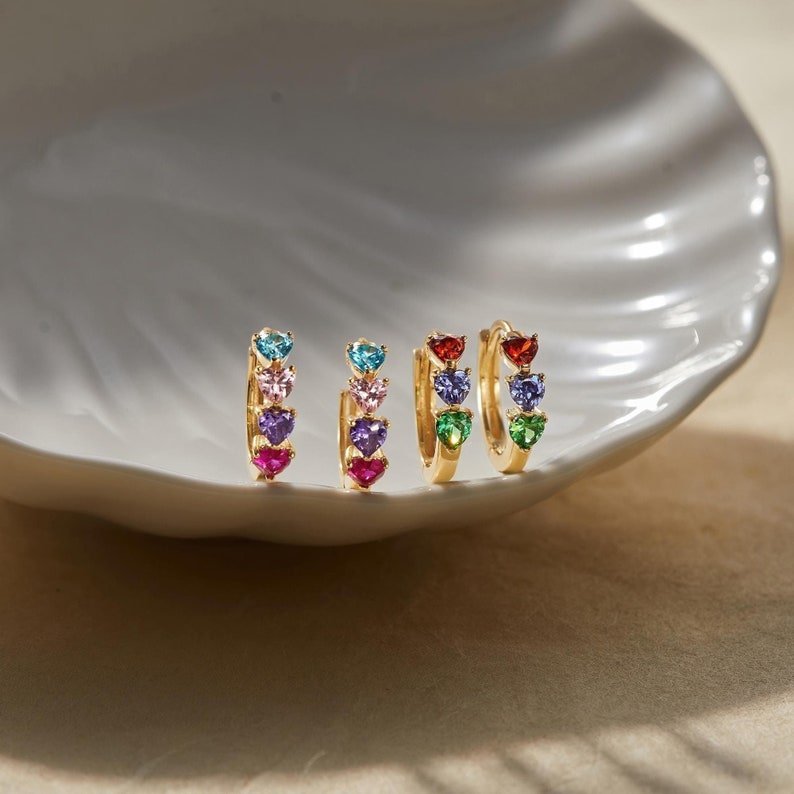 Meaningful Birthstone Huggie Earrings | Wow Store - Wow Store