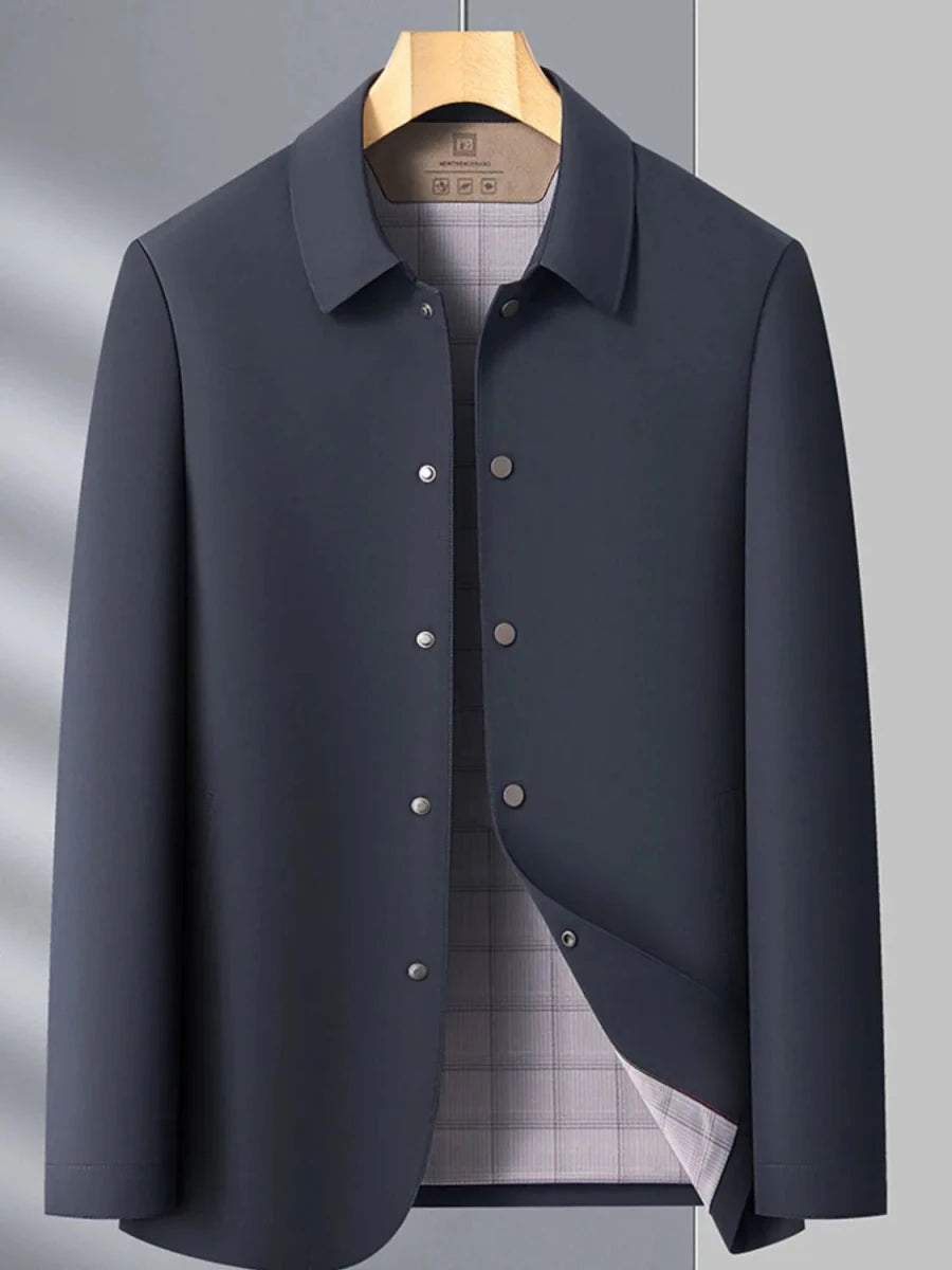 Men's Button Up Long Sleeve Blazer - Wow Store