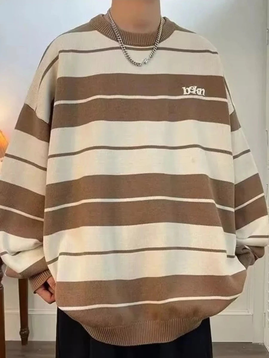 Men's Dropped Shoulder Long Sleeve Sweater - WowStore.live