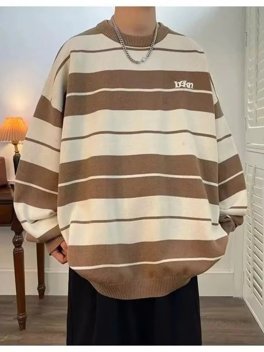 Men's Dropped Shoulder Long Sleeve Sweater - WowStore.live