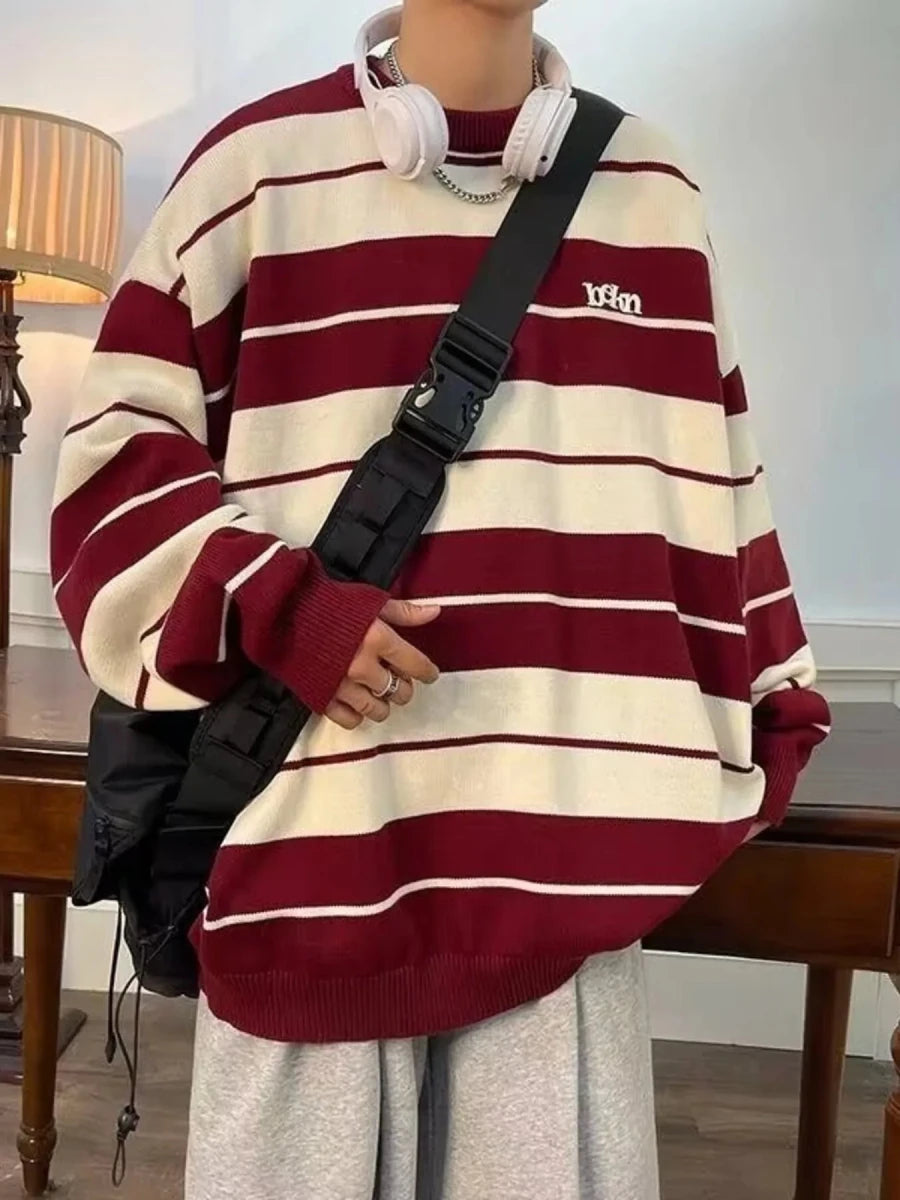 Men's Dropped Shoulder Long Sleeve Sweater - WowStore.live