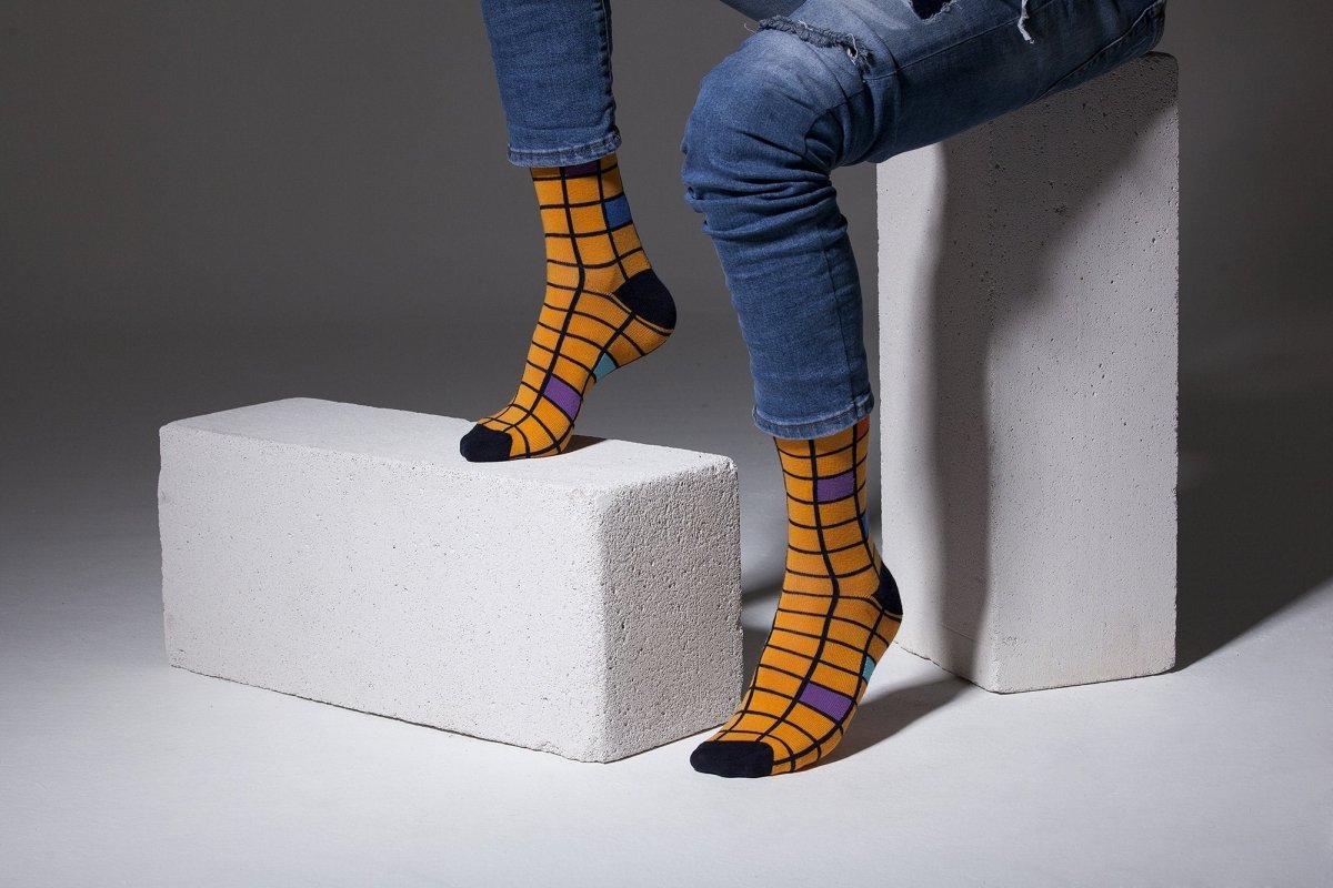 Men's Fashionable Blocks Socks - Wow Store