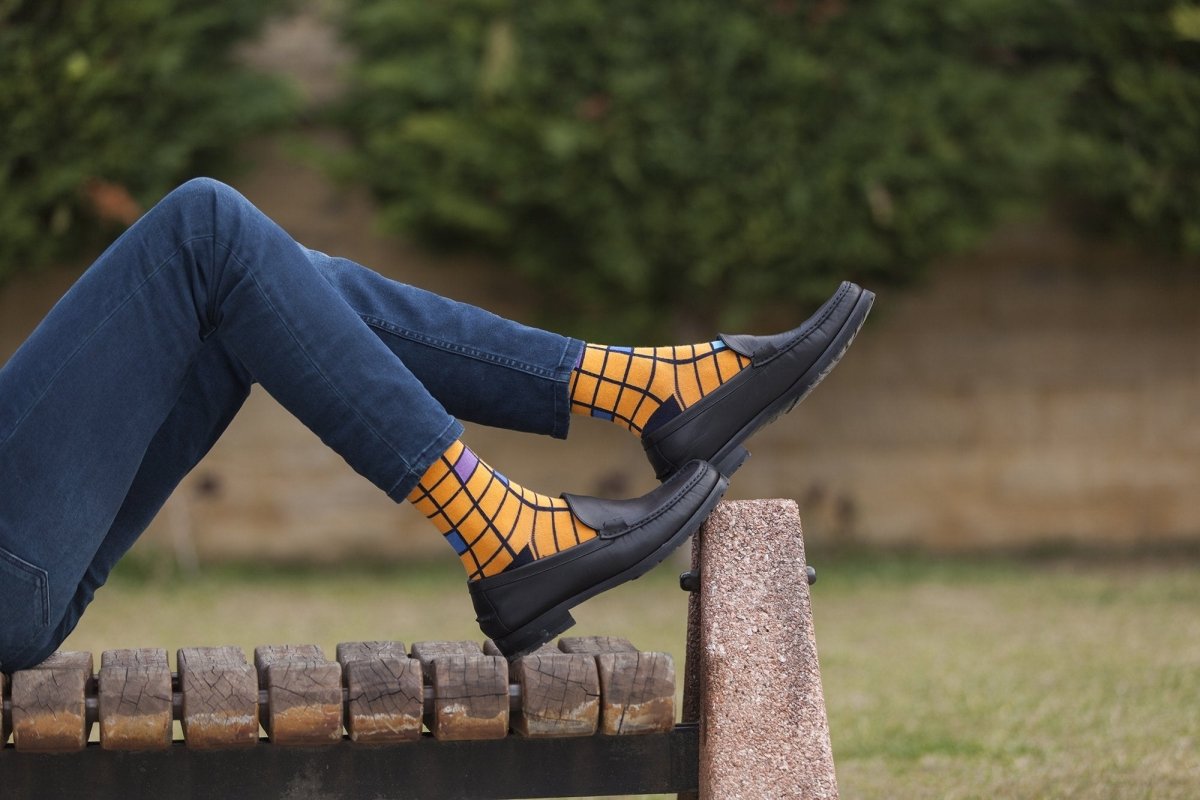 Men's Fashionable Blocks Socks - Wow Store