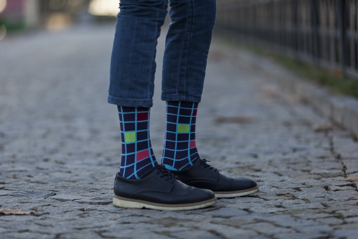 Men's Fashionable Blocks Socks - Wow Store