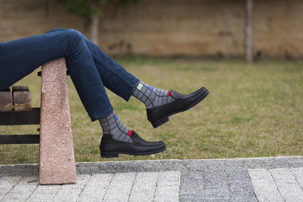 Men's Fashionable Blocks Socks - Wow Store