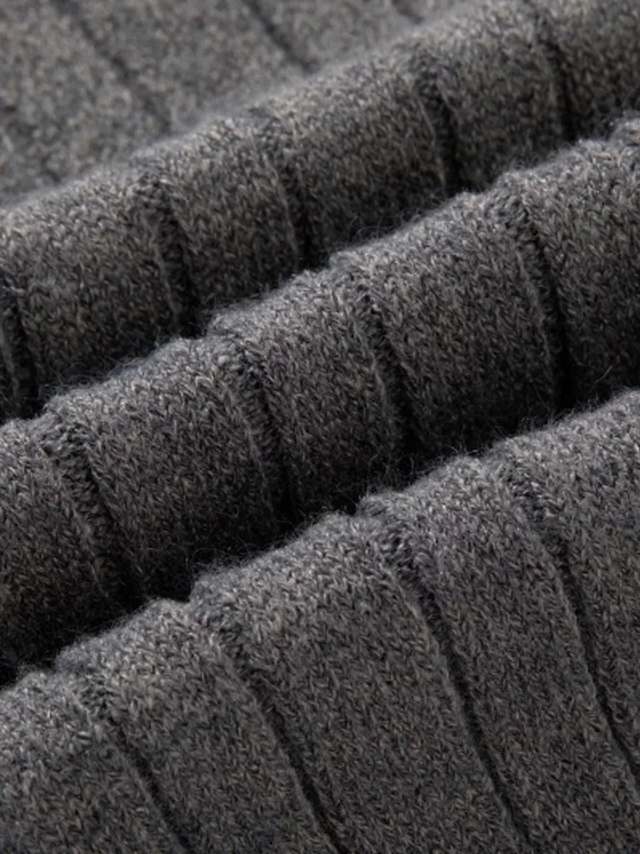 Men's Full Size Cable Knit Half-Zip Sweater Plus Size - WowStore.live