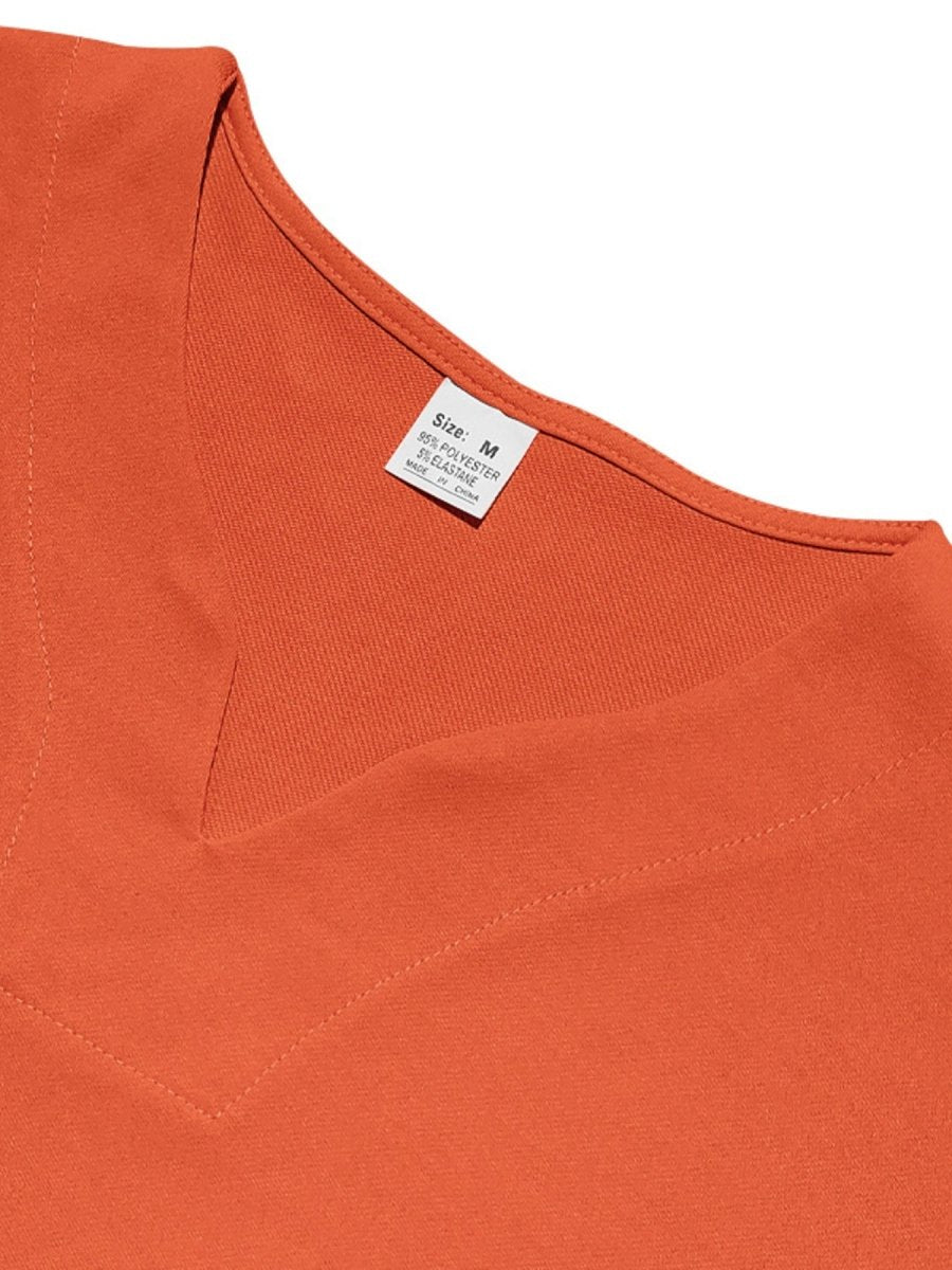 Men's Full Size Casual V-Neck Short Sleeve T-Shirt Plus Size - WowStore.live