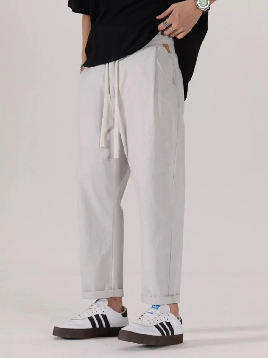 Men's Full Size Drawstring Wide Leg Pants Plus Size - Wow Store