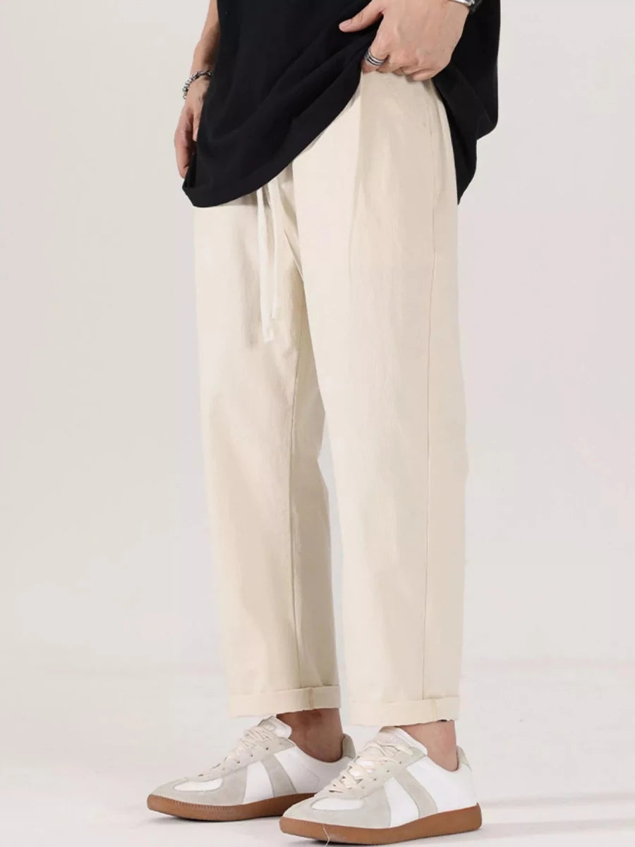 Men's Full Size Drawstring Wide Leg Pants Plus Size - Wow Store