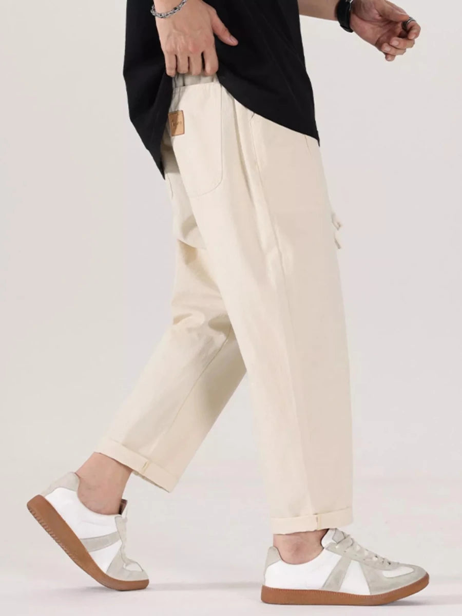 Men's Full Size Drawstring Wide Leg Pants Plus Size - Wow Store
