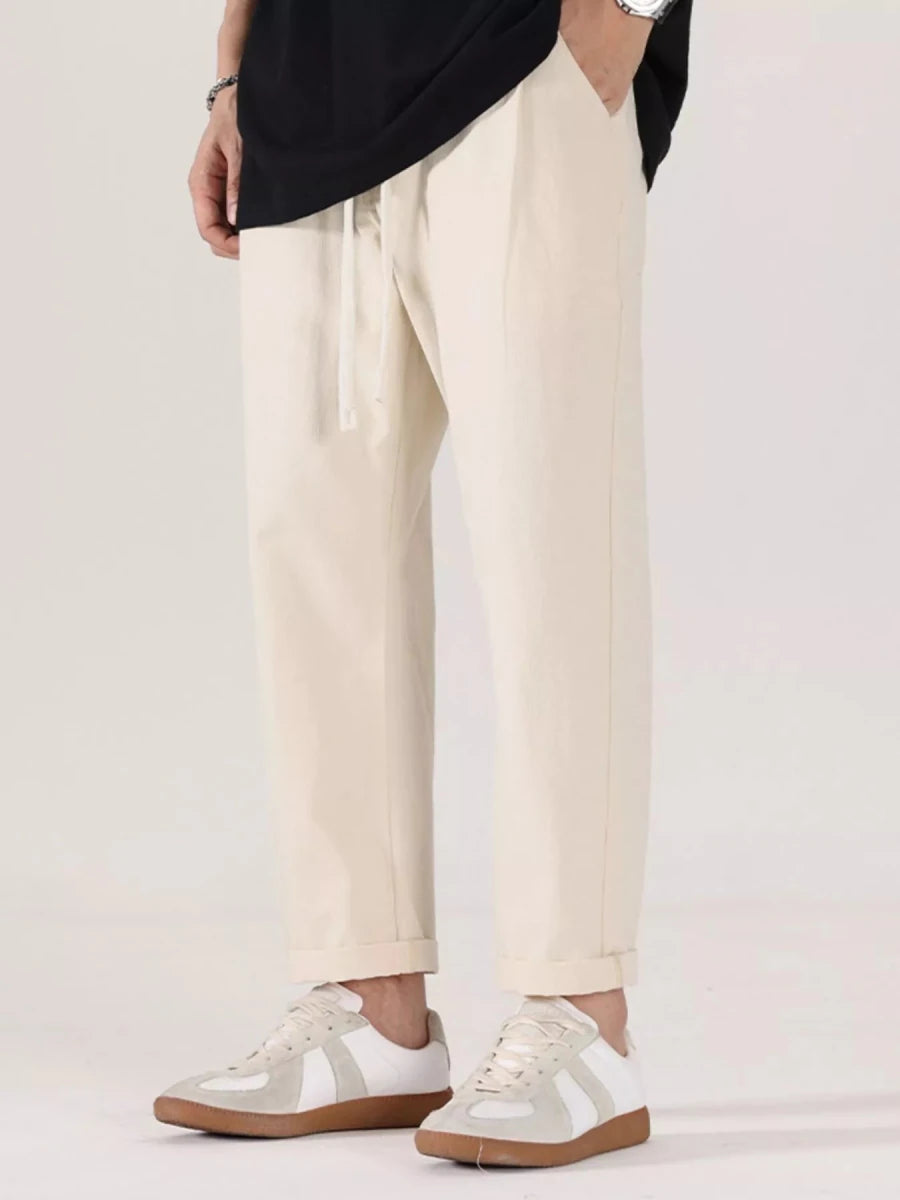 Men's Full Size Drawstring Wide Leg Pants Plus Size - Wow Store