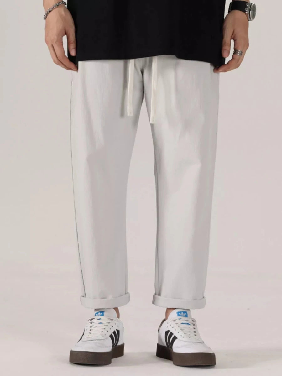 Men's Full Size Drawstring Wide Leg Pants Plus Size - Wow Store