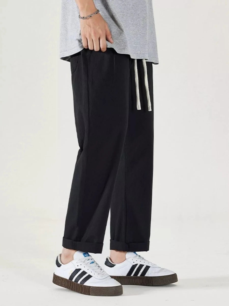 Men's Full Size Drawstring Wide Leg Pants Plus Size - Wow Store