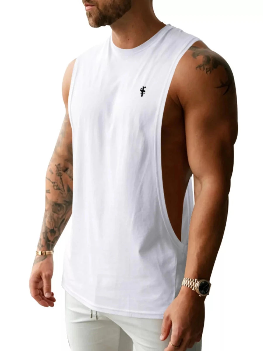 Men's Full Size Round Neck Tank Top Plus Size - WowStore.live