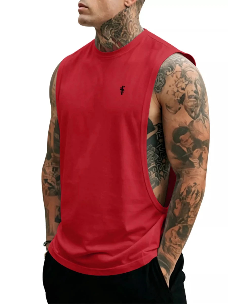 Men's Full Size Round Neck Tank Top Plus Size - WowStore.live